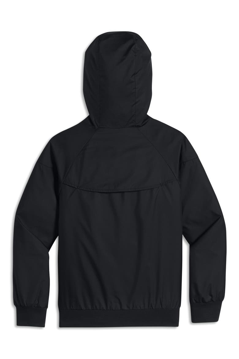 Windrunner Water Resistant Hooded Jacket, Alternate, color, BLACK/ WHITE