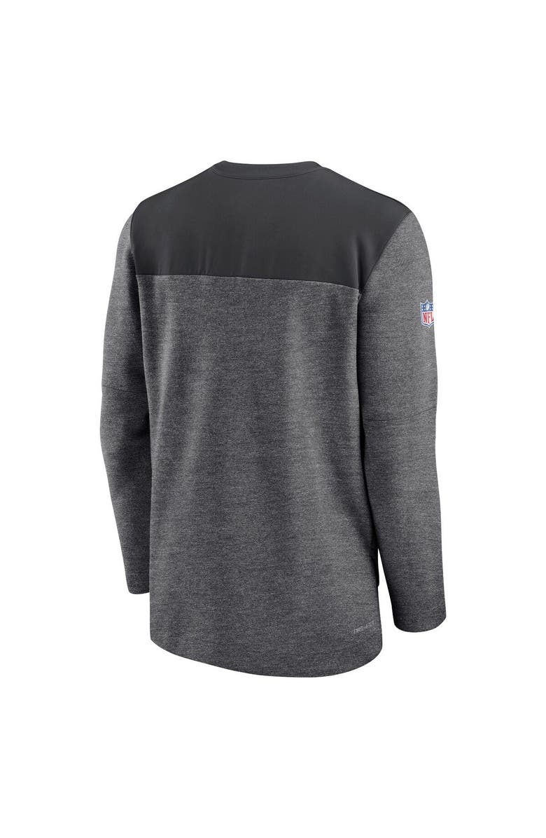 Nike Men's Nike Charcoal San Francisco 49ers Sideline Lockup Performance Quarter-Zip Top, Alternate, color, Charcoal