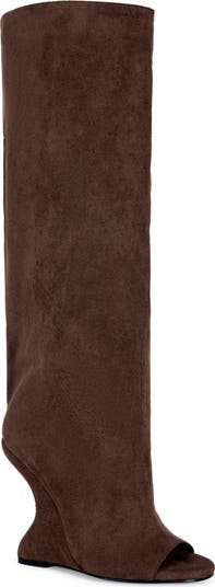 Vincent Knee High Open Toe Boot