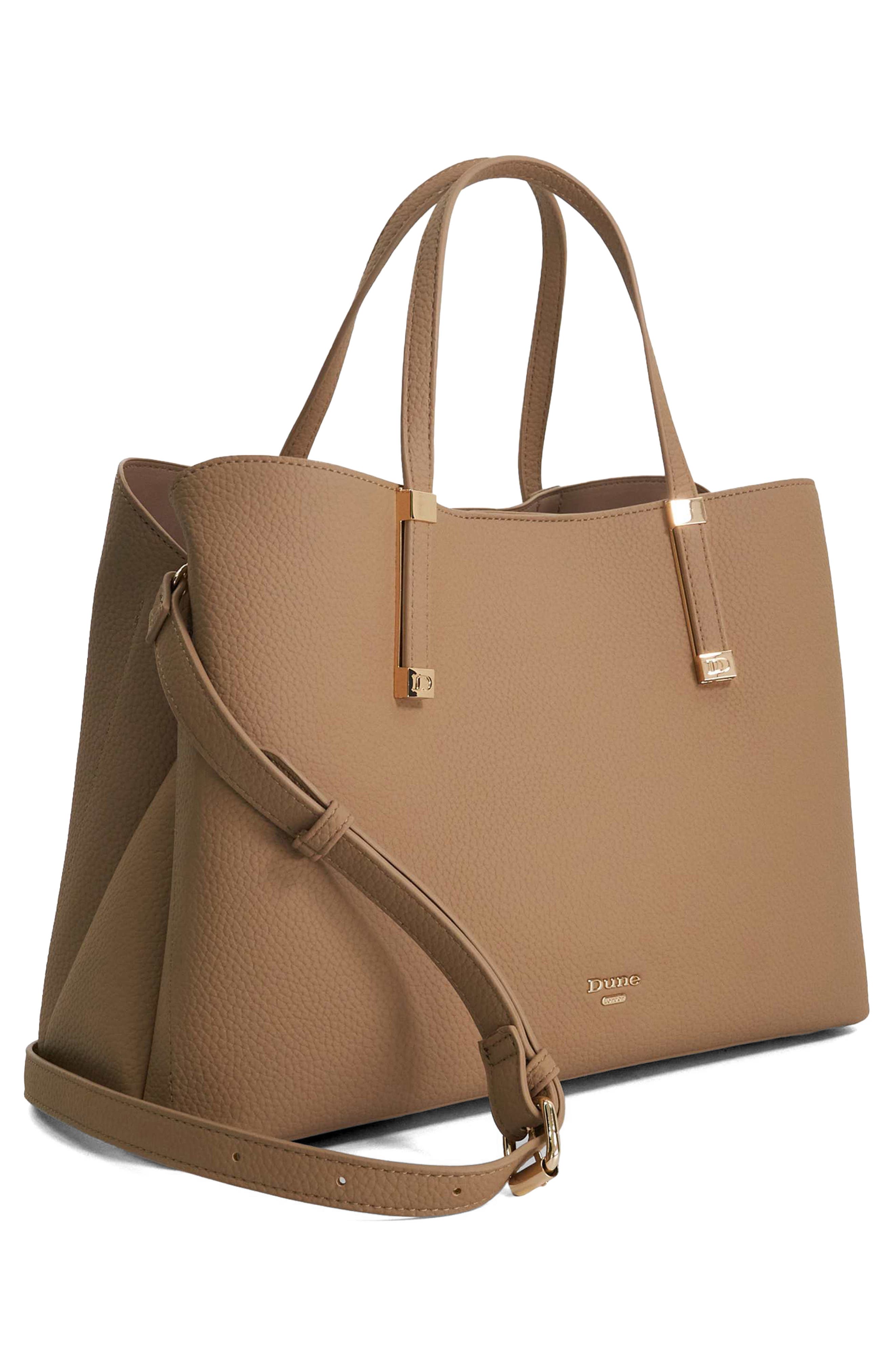 Dorrie Faux Leather Tote, Alternate, color, TAUPE