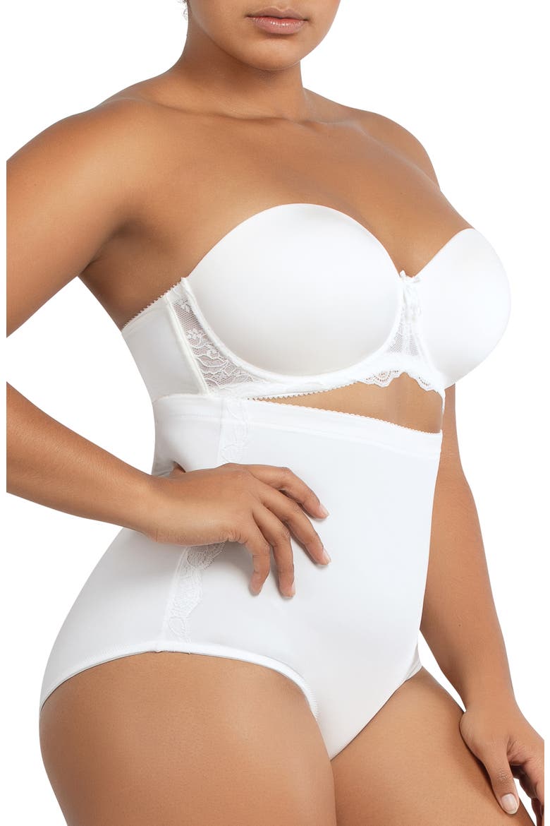 Convertible Strapless Underwire Contour Bra, Alternate, color, PEARL WHITE