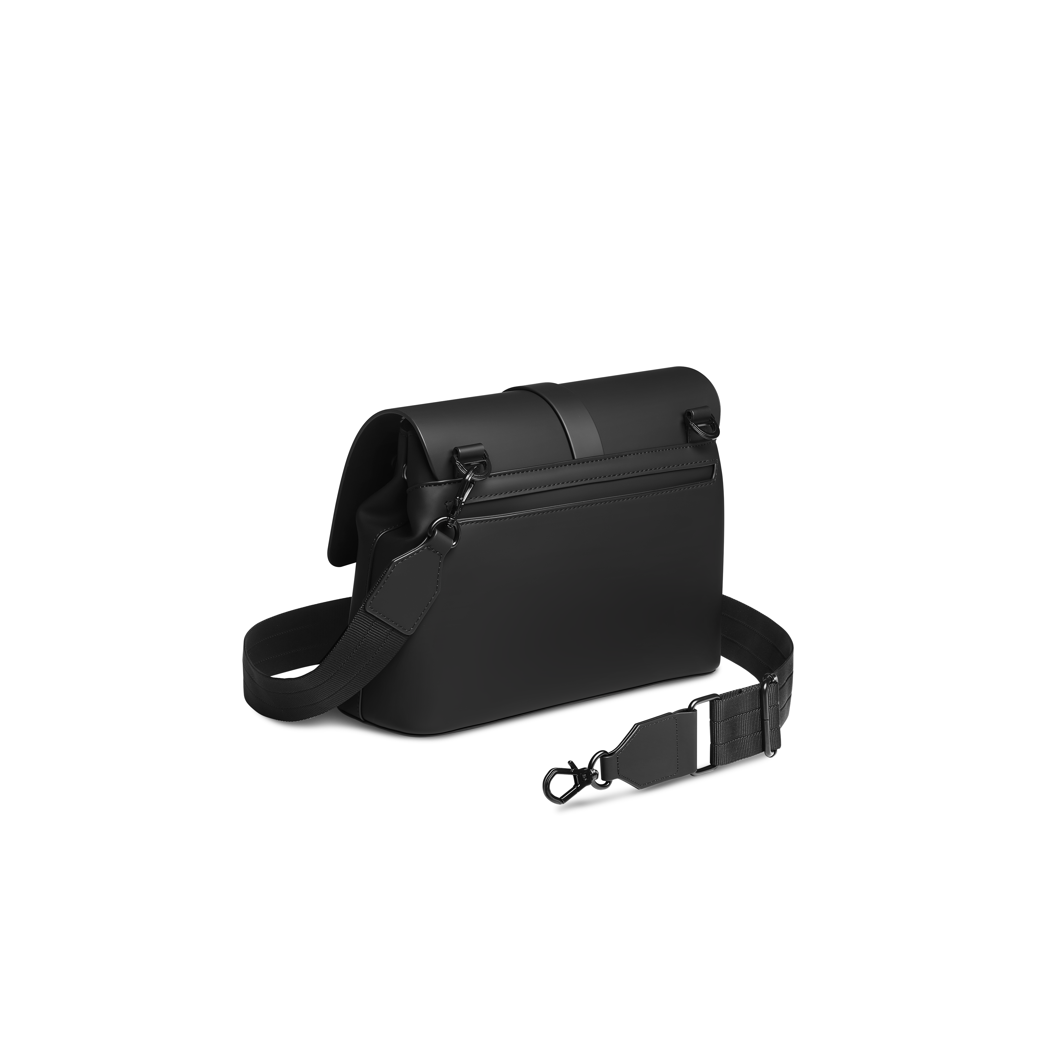 Gaston Luga Spläsh Crossbody Medium, Alternate, color, Black