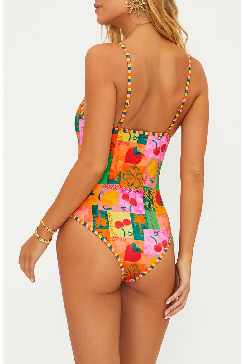 Priscilla Cutout One-Piece Swimsuit, Alternate, color, FRUIT MAR