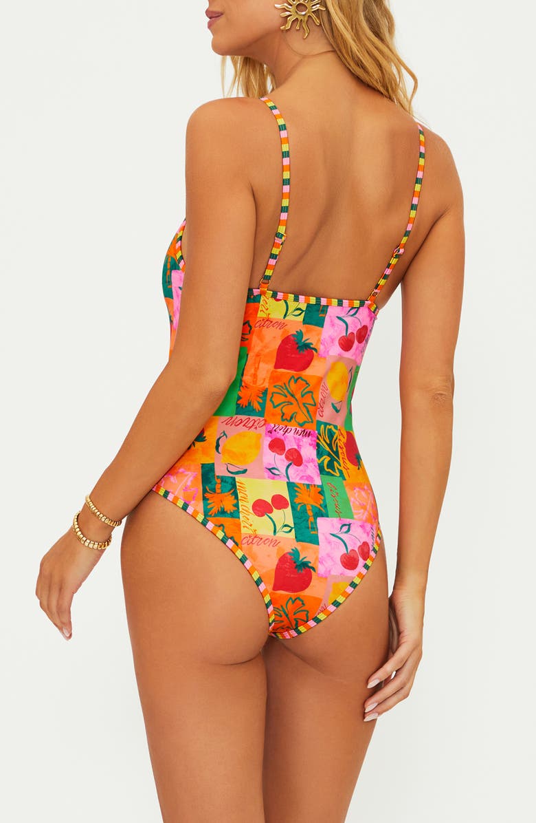 Beach Riot Priscilla Cutout One-Piece Swimsuit, Alternate, color, Fruit Mar