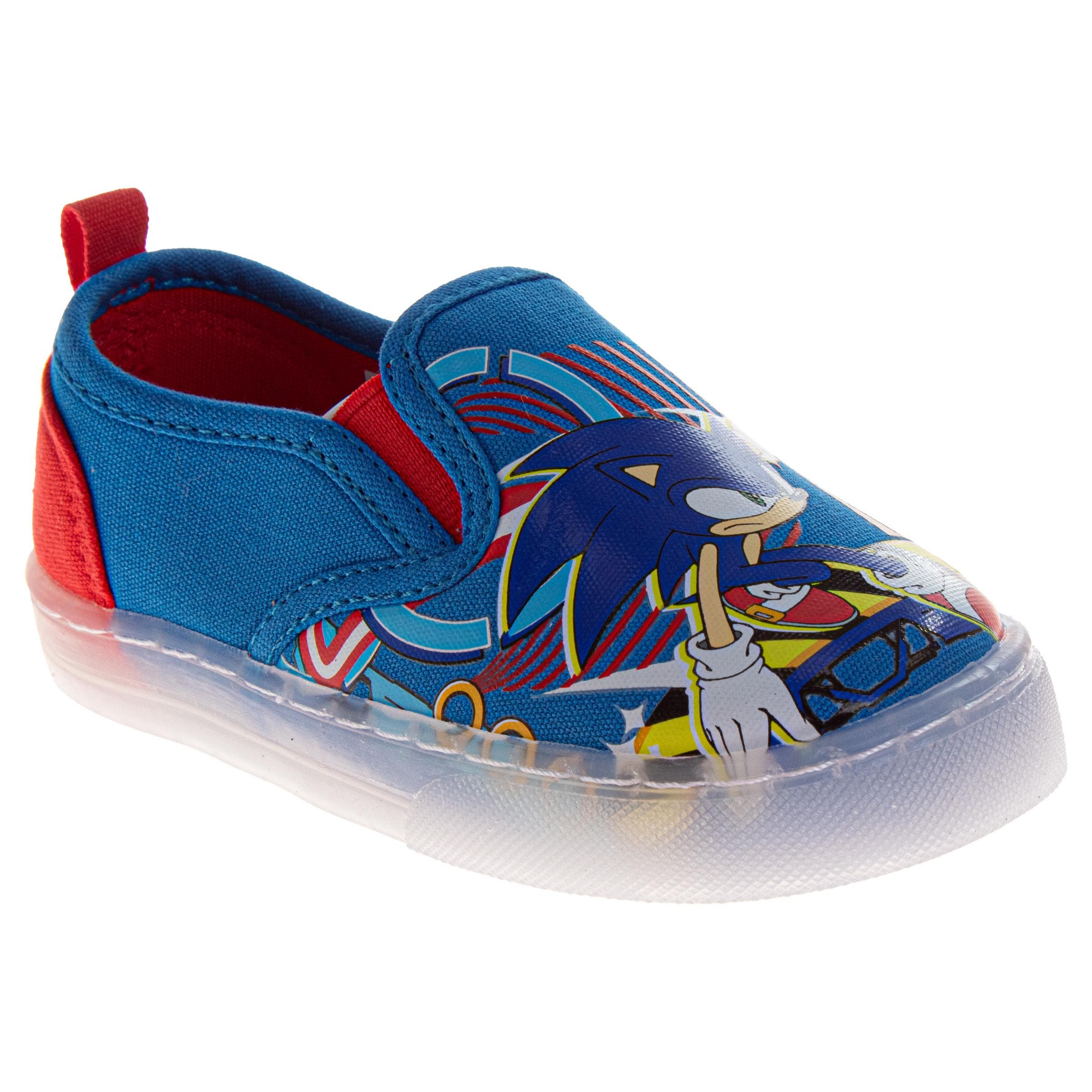 Sonic the Hedgehog Canvas SneakersLittle Kid), Main, color, Blue Red