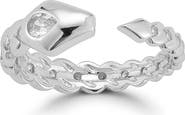 CHLOE AND MADISON Cubic Zirconia Snake Cuff BraceletPavé CZ Snake Cuff Bracelet