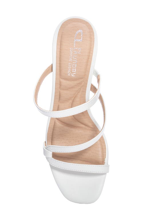 Cl By Laundry Blaine Block Heel Sandal In White