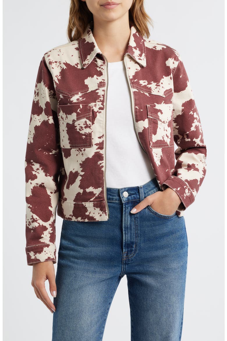 Trabuco Front Zip Jacket, Main, color, COWGIRL