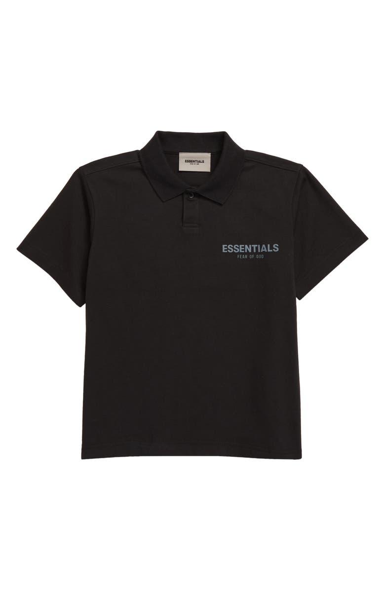Fear of God Essentials Kids' Short Sleeve Polo, Main, color, 