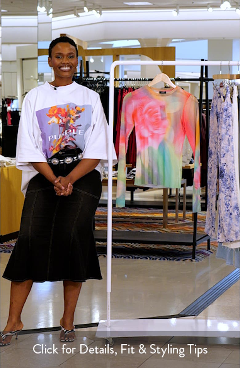 Kaylee Floral Print Long Sleeve Shirt, sales video thumbnail