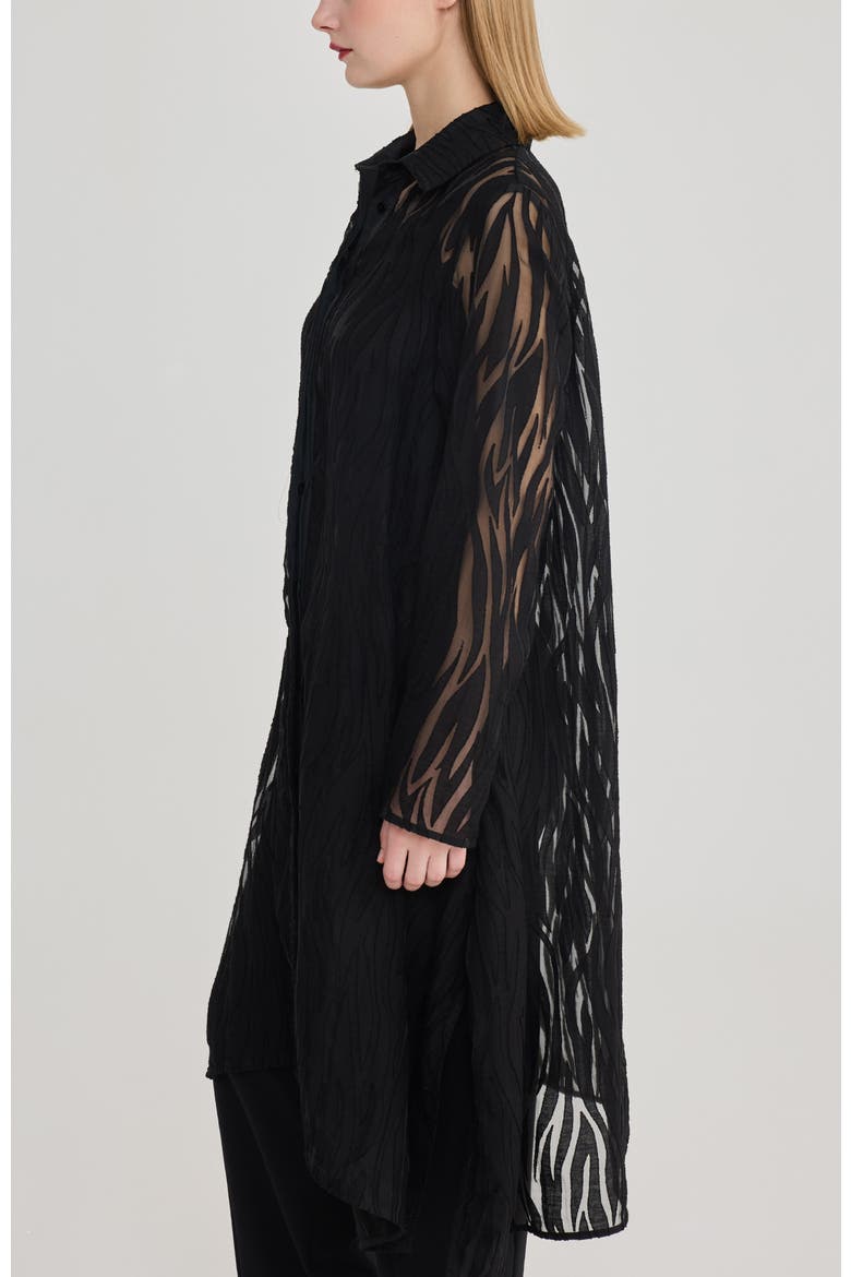 Linnea Jacquard Tunic, Alternate, color, Black