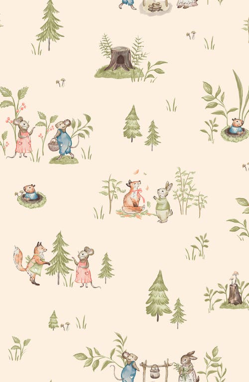 Woven & Weft Christmas Forest 4-piece Flannel Bed Sheet Set In Neutral