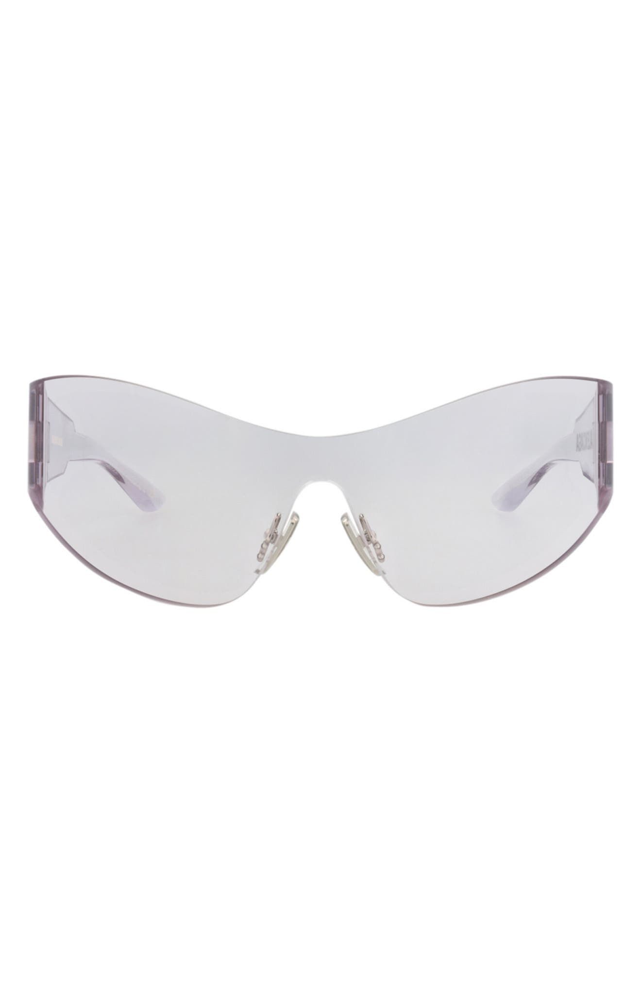 Balenciaga 99mm Wraparound Sunglasses