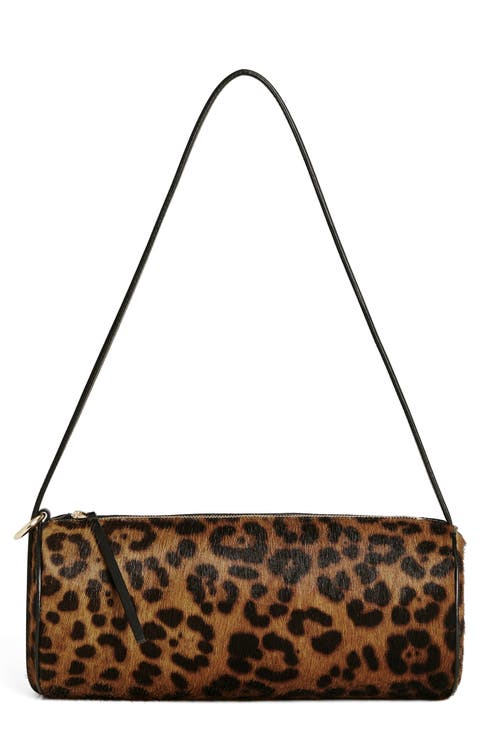 Simona Suede Cylinder Shoulder Bag