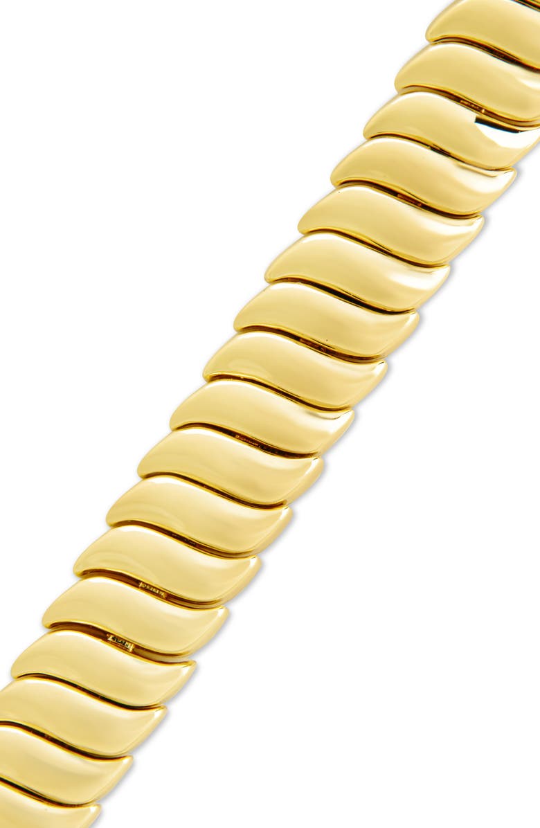 Sterling Forever Fern Bubble Bracelet, Alternate, color, Gold