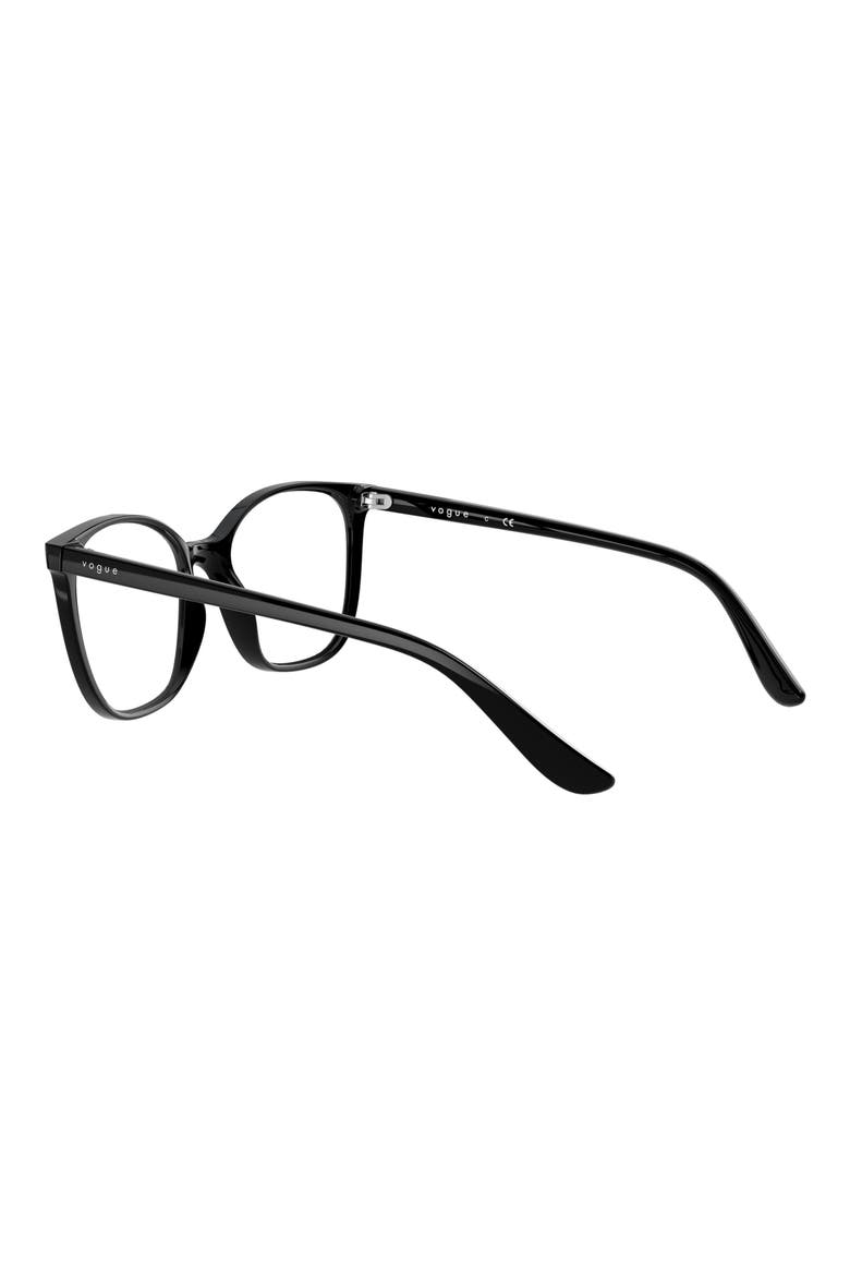 52mm Pillow Optical Glasses, Alternate, color, BLACK