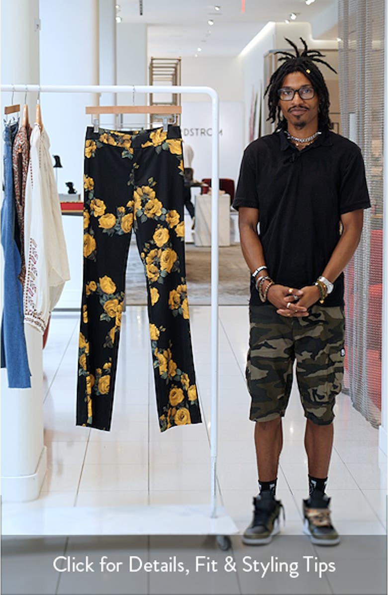 Livi Floral Print Bootcut Pants, sales video thumbnail
