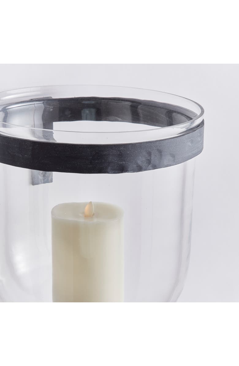 Napa Home & Garden 10.25"W x 10.25"D x 12"H Gwen Outdoor Wall Candle Holder Vessel, Alternate, color, Black