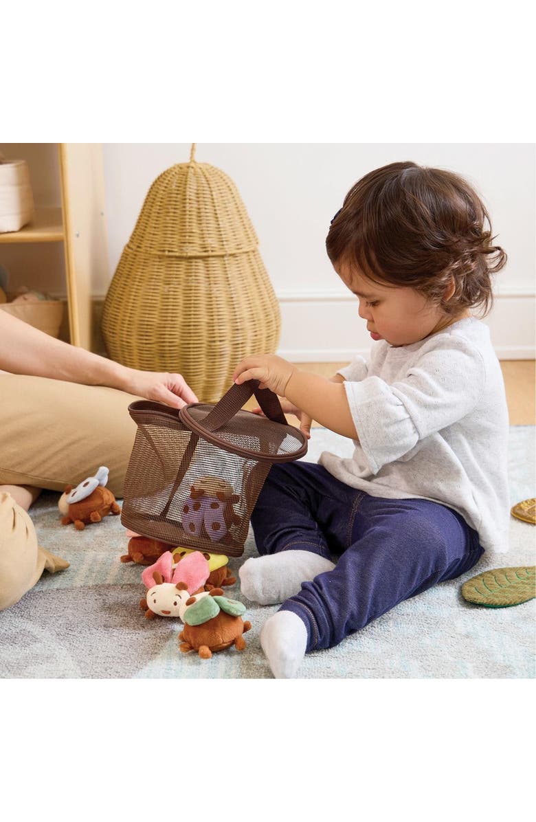 Kaplan Early Learning Company Crinkle and Texture Magnetic Ladybug Set, Alternate, color, Multicolored