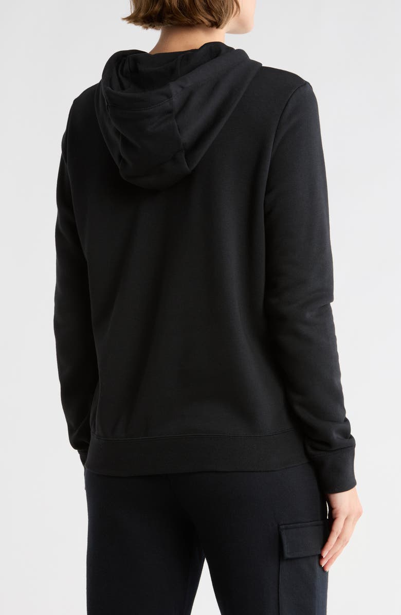 Nike Club Logo Fleece Pullover Hoodie, Alternate, color, Black/ Metallic Gold