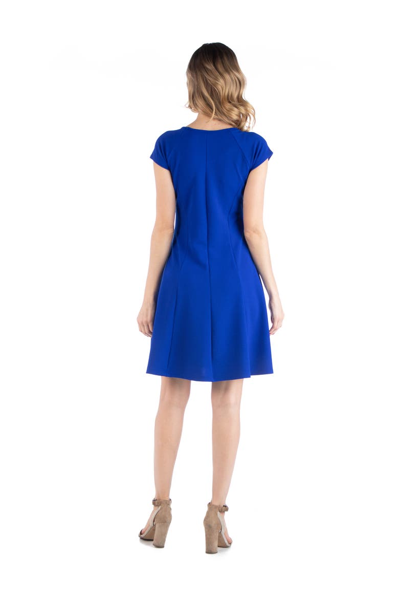 Maternity Dress with Keyhole Neck, Alternate, color, Blue