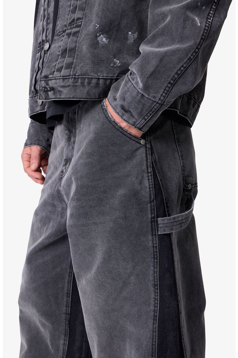 Reworked Wide Leg Utility Pants, Alternate, color, WASHED BLACK