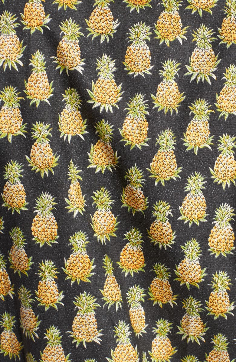 Tori Richard Pineaplism Trim Fit Camp Shirt, Alternate, color, 