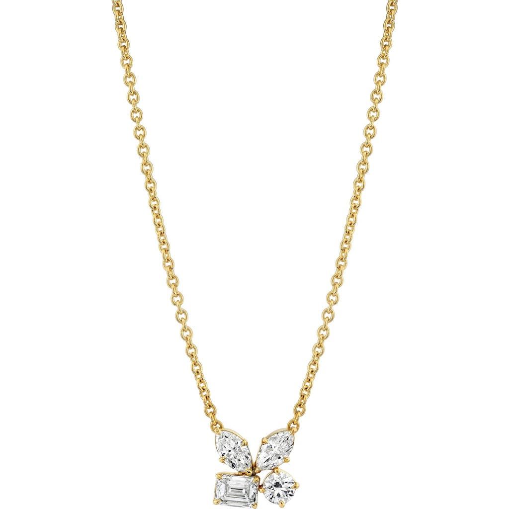 Michael M Montage Cluster Necklace in Yellow Gold at Nordstrom, Size 18