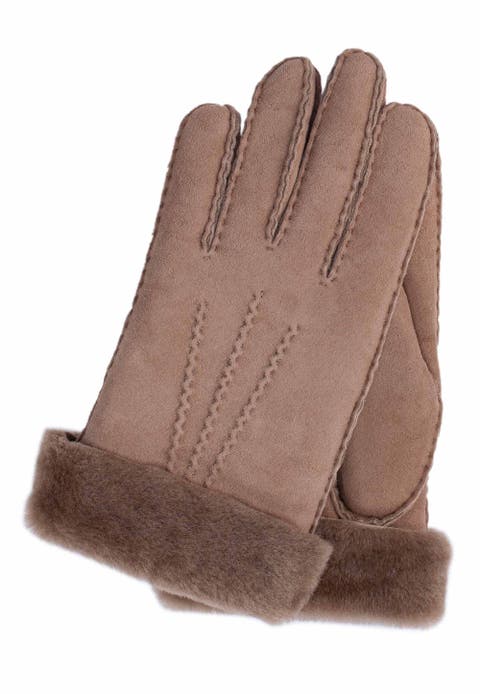 Hand-Sewn Premium Lamb Fur Gloves