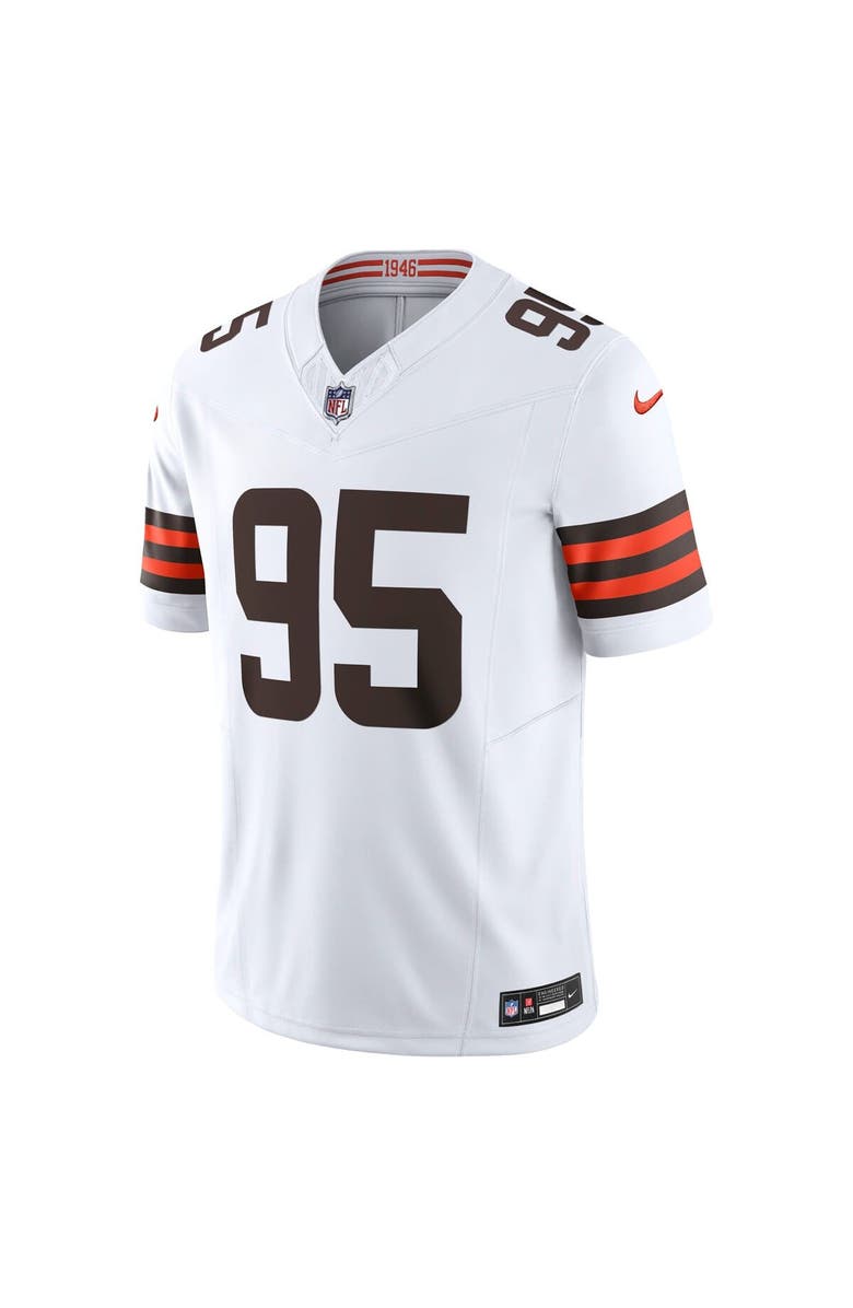 Nike Men's Nike Myles Garrett White Cleveland Browns Vapor F.U.S.E. Limited Jersey, Alternate, color, White