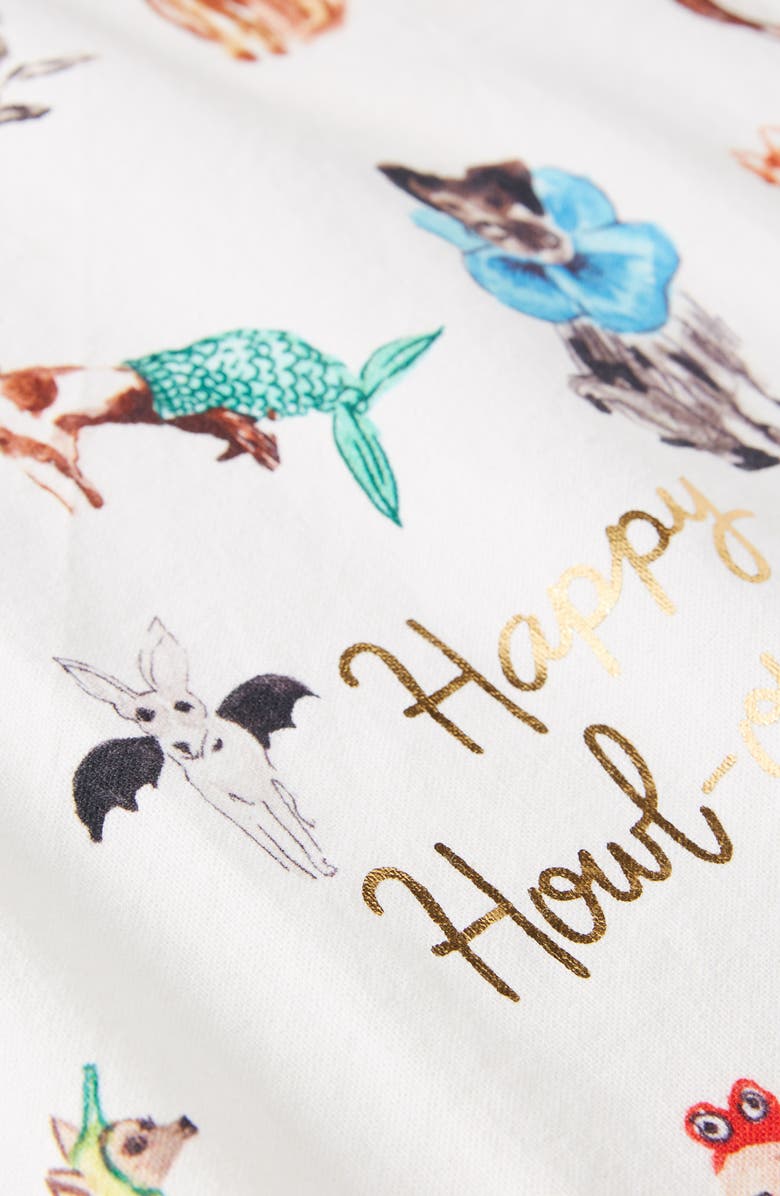 Anthropologie Home Anthropologie x Pauline de Roussy de Sales Happy Howl-o-ween Dishtowel, Alternate, color, 