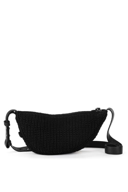 The Sak Tess Sling Bag In Black Crochet