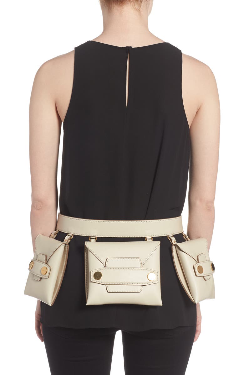 Stella McCartney Faux Nappa Fanny Pack, Alternate, color,
