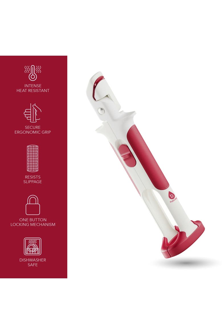 2-in-1 Heat Resistant Kitchen Clip & Clamp, Alternate, color, White