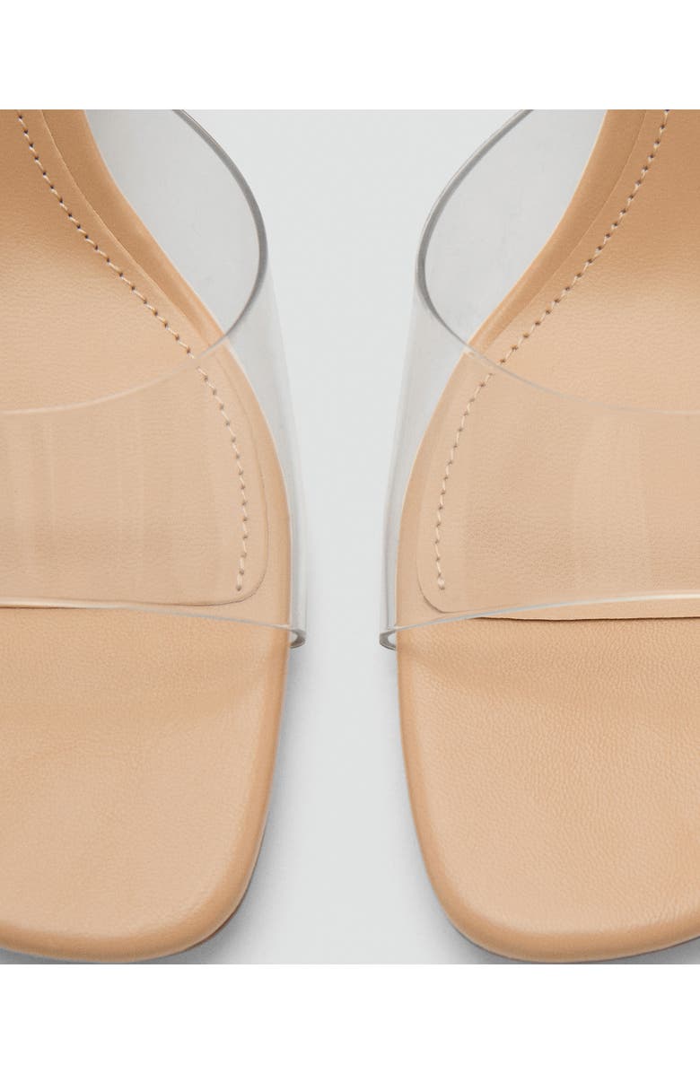 MANGO Espadrille Wedge Slide Sandal, Alternate, color, Nude