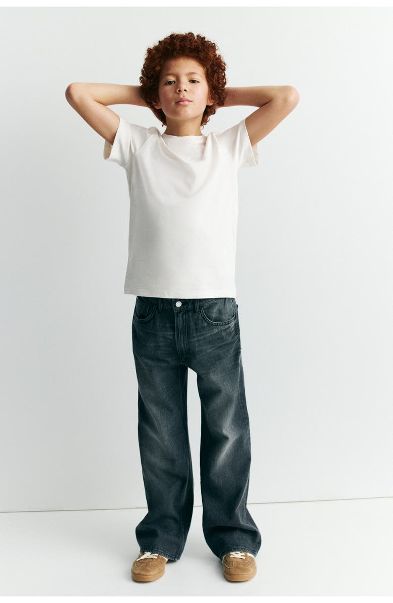 H&M Loose Fit Bootcut Leg Jeans, Alternate, color, Dark Gray