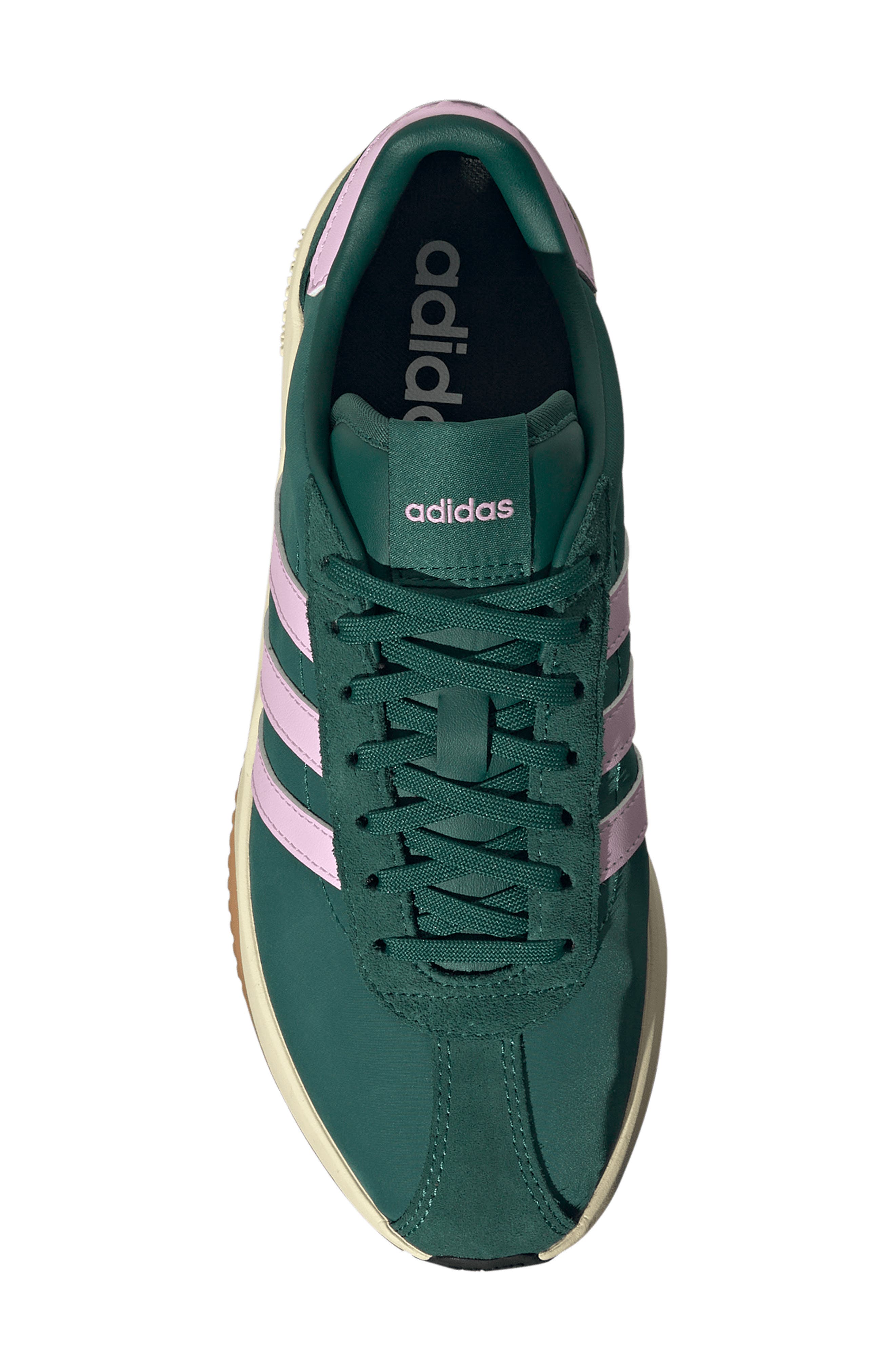 adidas Run 76/26 Sneaker, Alternate, color, Green/ Bliss Lilac/ Vanilla