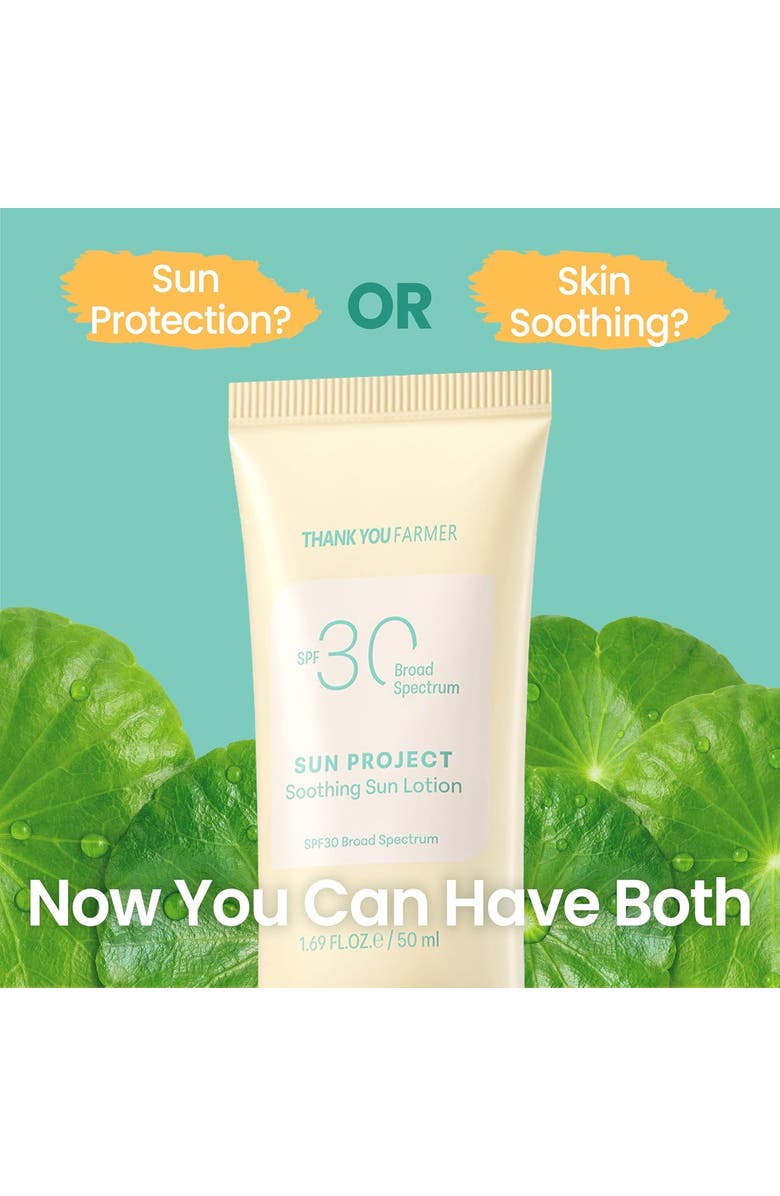 THANK YOU FARMER Sun Project Moisture Sun Cream, Alternate, color, White