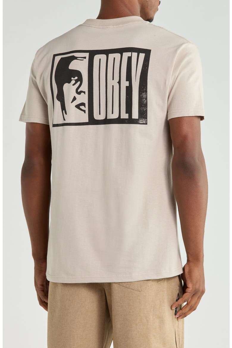 Half Icon Graphic T-Shirt, Alternate, color, SILVER GREY