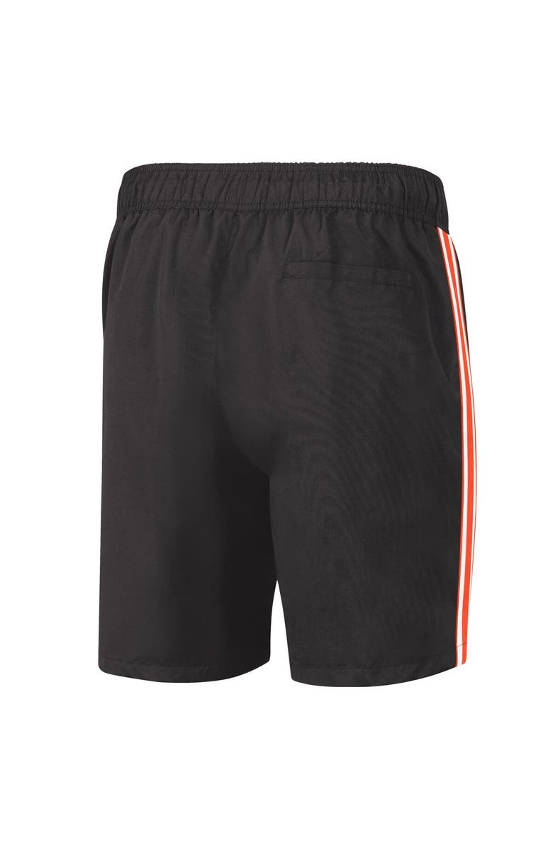 G-III SPORTS BY CARL BANKS Men's G-III Sports by Carl Banks Black/Orange Philadelphia Flyers Sand Beach Swim Shorts, Alternate, color, 