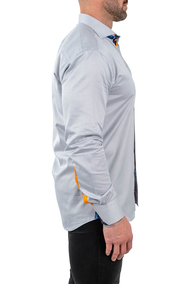Einstein Jacqslate Grey Button-Up Shirt, Alternate, color, GREY
