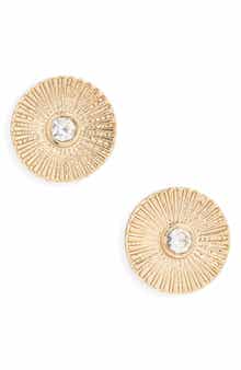 Panacea Cubic Zirconia Circle Stud Earrings