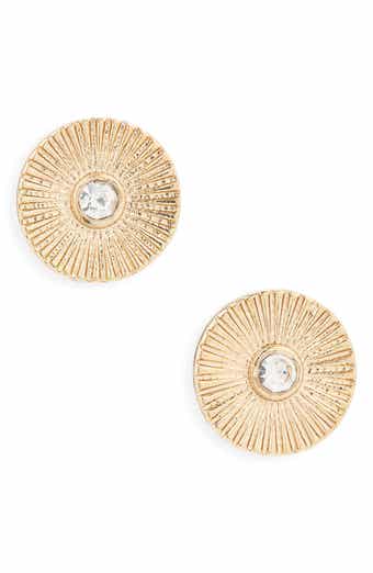 Panacea Cubic Zirconia Circle Stud Earrings