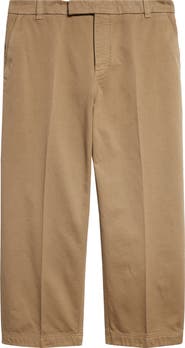 Thom Browne Cotton Twill Crop Chinos