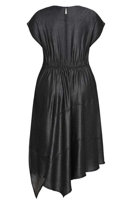 City Chic Hallie Asymmetric Maxi Dress In Black
