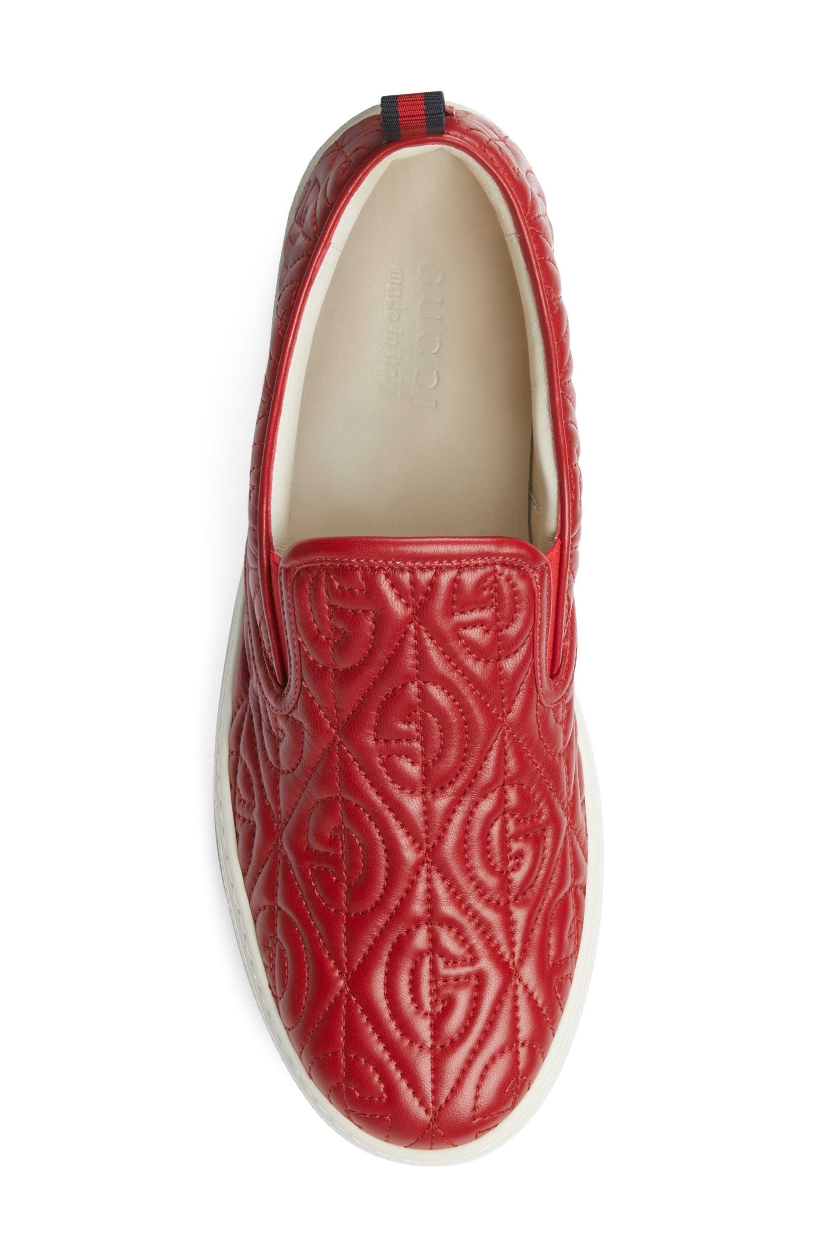 Quilted Sneaker, Alternate, color, RED MULTI