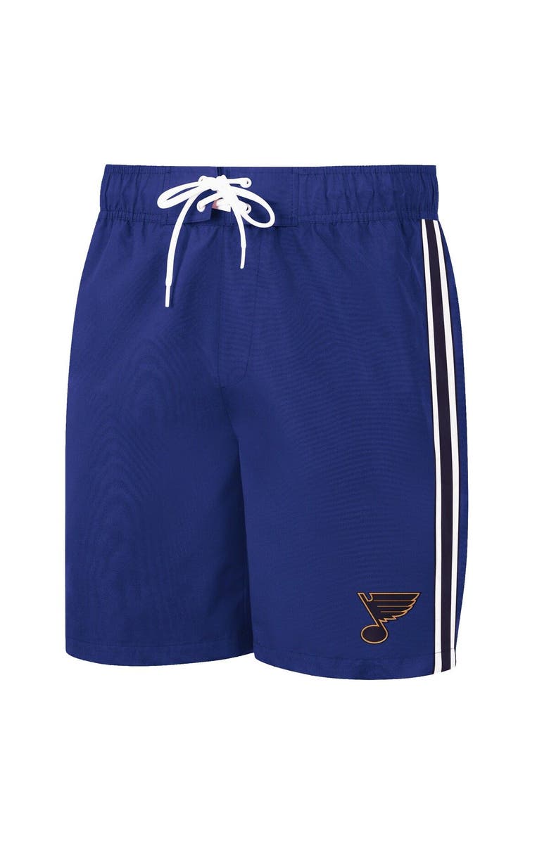 G-III SPORTS BY CARL BANKS Men's G-III Sports by Carl Banks Blue St. Louis Blues Sand Beach Swim Shorts, Alternate, color, 