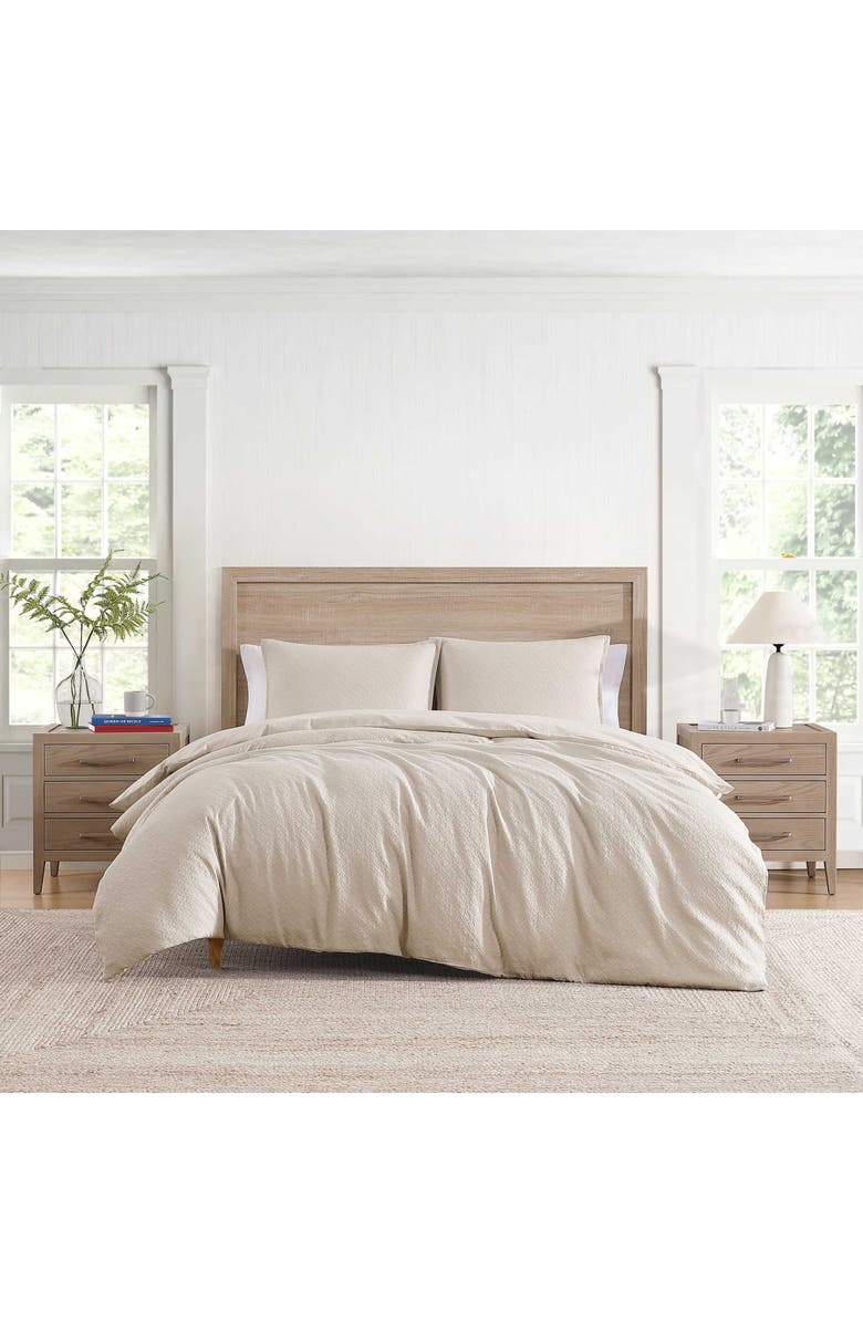 Tommy Hilfiger Monogram Matelassé Comforter & Pillow Shams Set, Alternate, color, Beige