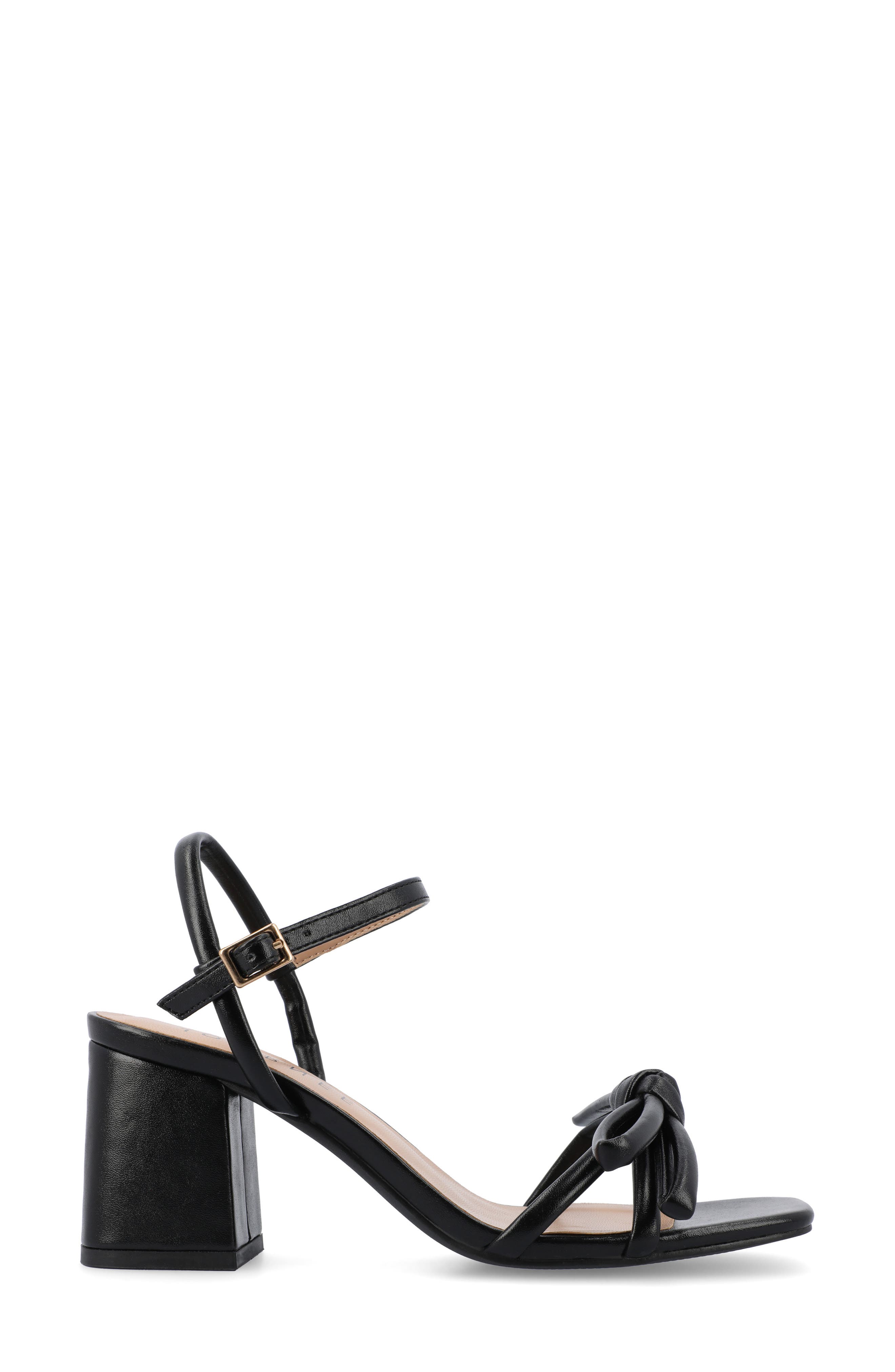 Journee Collection Meryl Block Heel Sandal, Alternate, color, Black