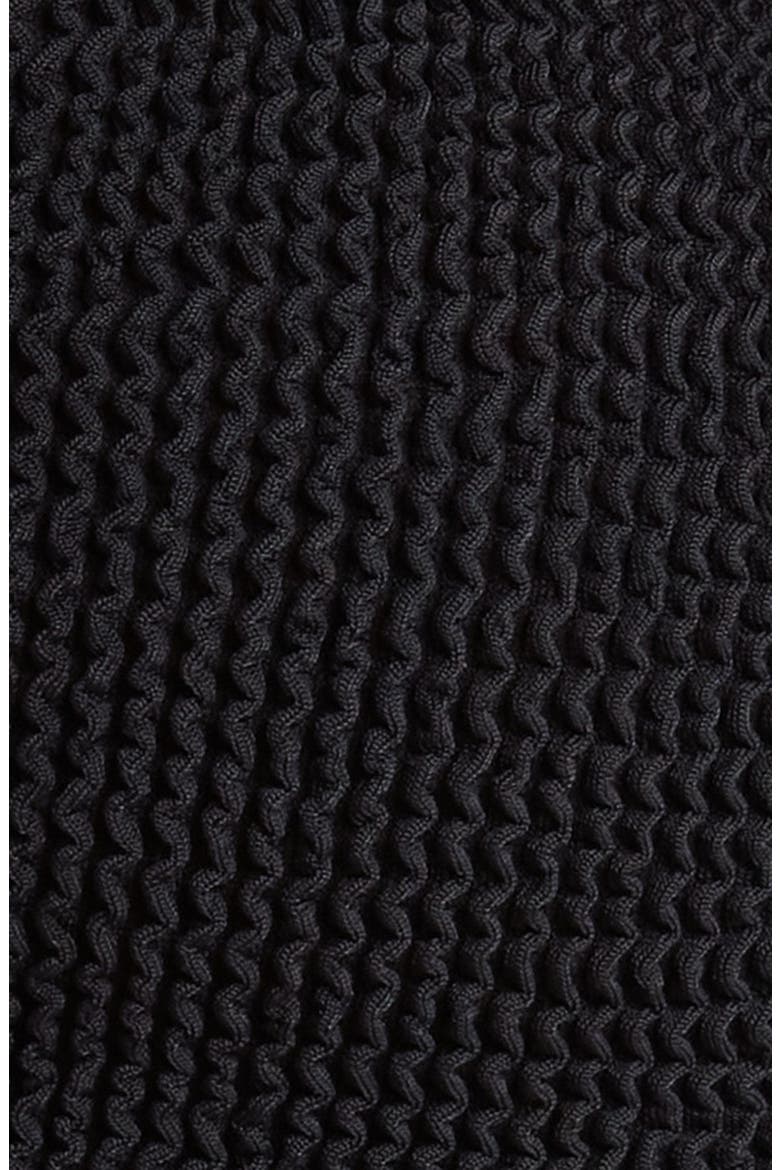 Crinkle Two-Piece Swimsuit, Alternate, color, BLACK
